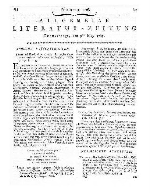 Les Loisirs d'une jeune personne raisonnable et sensible. Paris: Hardouin & Gattey 1786