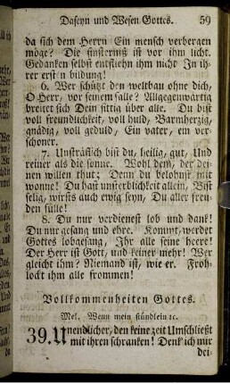 Vollkommenheiten Gottes.