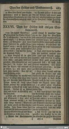 XXXVI. Von der Höllen und ewigen Verdammniß