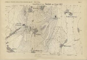 Karte: Plan 4. Gefechtsfeld bei Sedan am 1. Sept. 1870