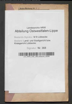 Erblasser: Förste, August Hermann Friedrich; Erblasser: Förste, Henriette Wilhelmine caroline, geb. Eigenrauch:
