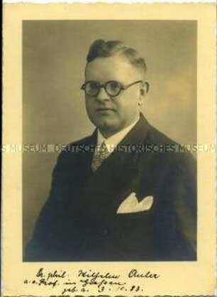 Wilhelm Auler, Wirtschaftswissenschaftler
