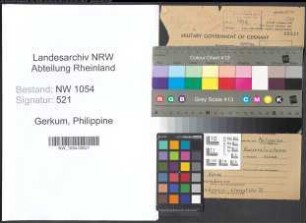 Entnazifizierung Philippine Gerkum , geb. 16.08.1900 ()