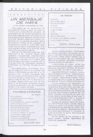 Un mensaje de Haya : Proscritos