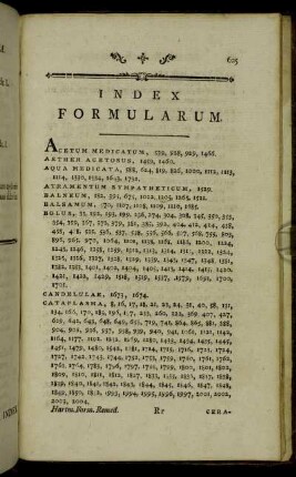 Index Formularum.