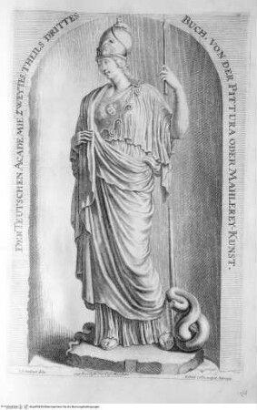 Teutsche Academie Zweyter Haupttheil Von der Bau-, Bild- und Mahlerey-Künste, 2. Hauptteil, 3. Teil: Minerva