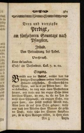 569-576, Inhalt; Vorspruch; Eingang; Einleitung; Erster Theil