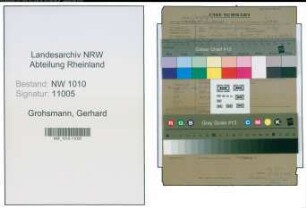 Entnazifizierung Gerhard Grohsmann , geb. (Polizei)