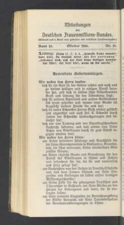 Nr. 10. Oktober 1916