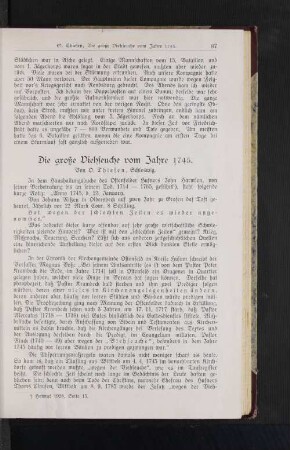 Die große Viehseuche vom Jahre 1745.