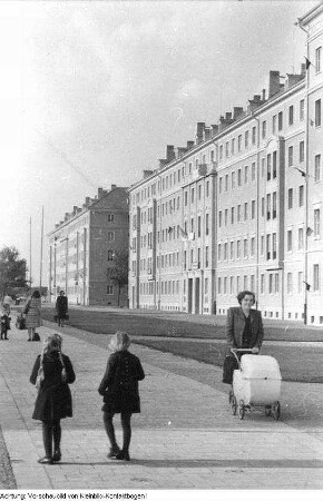 Dresden, Südviertel, Wiederaufbau, Oktober 1954