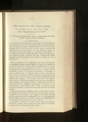 The Poets of the Tamil Lands.