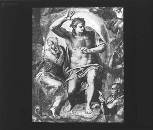 Rom: Sixtinische Kapelle (Das jüngste Gericht von Michelangelo, Detail)
