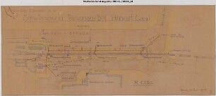 Hennef, Personenbahnhof, Entwässerung der Rillengleise und Nebengebäude der RSE