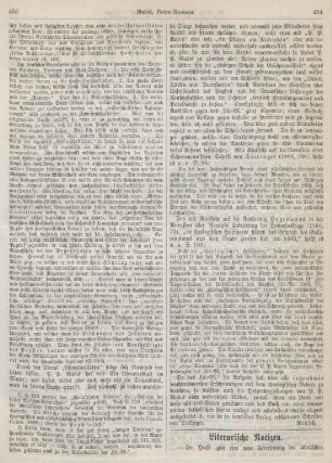 454-456 Literarische Notizen