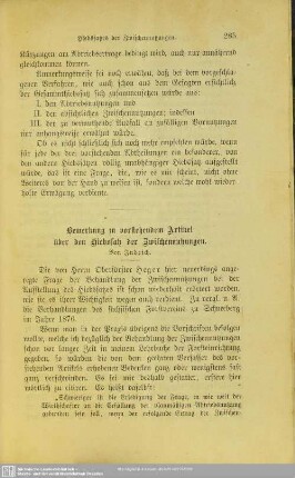 I.14 Bemerkung zu vorstehendem Artikel über den Hiebssatz der Zwischennutzungen