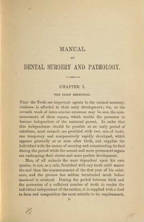Manual of Dental Surgery & Pathology