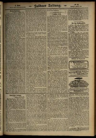 Dritte Ausgabe vom Samstag, den 08. Februar 1913.