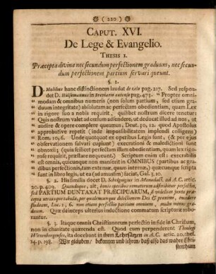 Caput. XVI. De Lege & Evangelio