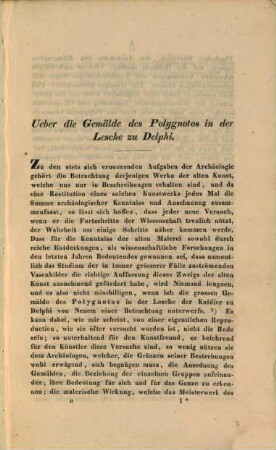 Die Gemälde des Polygnotos in der Lesche zu Delphi