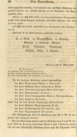 Berlin, den 23. März 1839