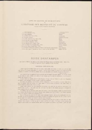 Suite d'estampes