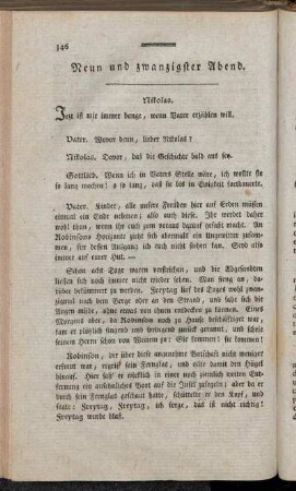 Neun und zwanzigster Abend. = Vingt-Neuvième Soirèe.