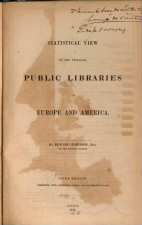 A statistical view of the principal public libraries of Europe and America