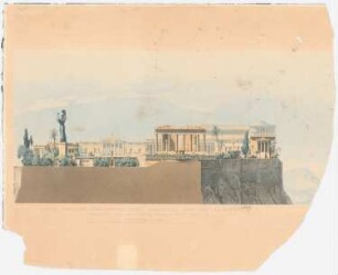 Königliches Schloss auf der Akropolis, Athen: Hauptansicht