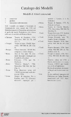 Catalogo dei Modelli