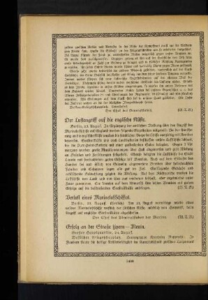 Der Luftangriff auf die englische Küste.
