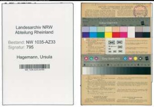Entnazifizierung Ursula Hagemann , geb. 21.02.1921 (Auslandskorrespondentin)