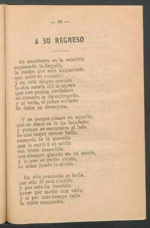 A su regreso