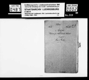 Materialsammlung zum Besitz des Adels im Königreich Württemberg