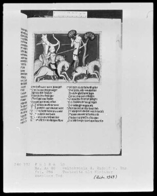 Rudolf von Ems, Weltchronik — Absaloms Tod, Folio 286recto