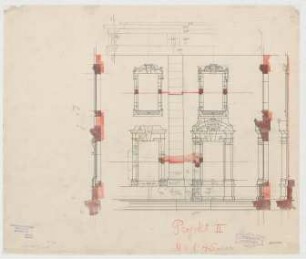 Thiersch, Friedrich von; München; Justizpalast - Fassade (Teilansicht)