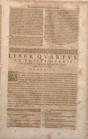 Liber Qvartvs, Et Totivs Operis Octavvs, De Sacramentali Absolvtione.