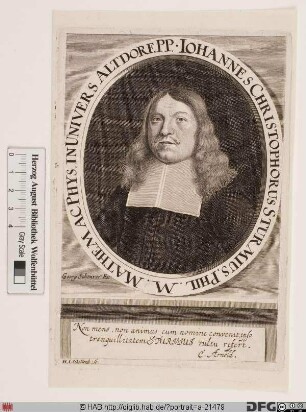 Bildnis Johann Christoph Sturm