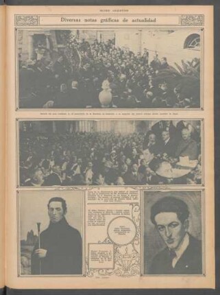Diversas notas gráficas de actualidad [Fotografías]