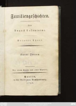 Dritter Theil: Saint Julien