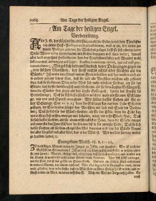 1068-1072, Vorbereitung, Evangelium, Eingang