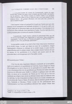 III) La passion pour l՚Islam :