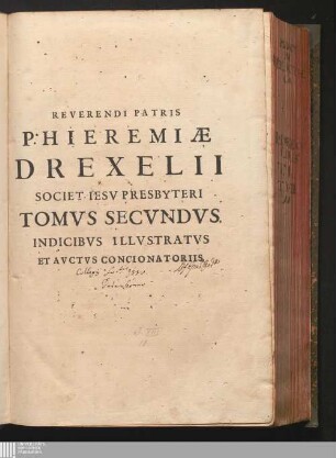 Tomvs Secvndvs: Indicibvs Illvstratvs Et Avctvs Concionatoriis