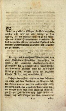 Bürgertreue : oder ... Geschichte der K. Preußischen Konskripzion in Ellingen