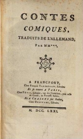 Contes Comiques