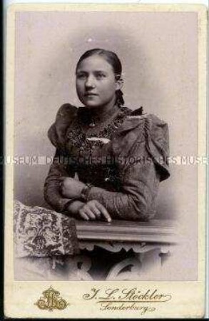Junges Mädchen, Carte de Visite