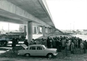 Schleuse der Staustufe Geesthacht, 1964-1965