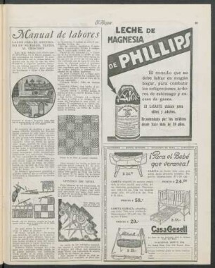 Manual de labores : Labor para el decorado de muebles, tejida al crochet