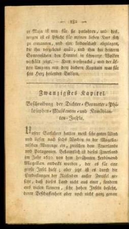 Zwanzigstes Kapitel. Beschreibung der Dichter- Geometer- Philosophen- Musikanten- und Komödianten-Inseln.