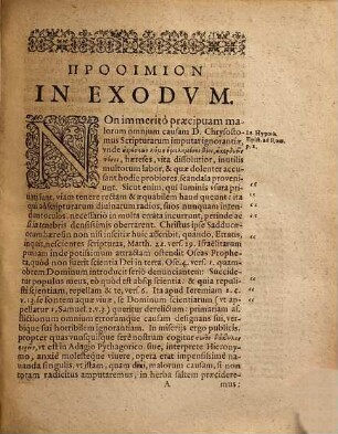 In secundum Librum Mosaicum, Exodum Sacram, Commentarius brevis Christophori Pelargi, Doctoris & Professoris in Academia Marchica